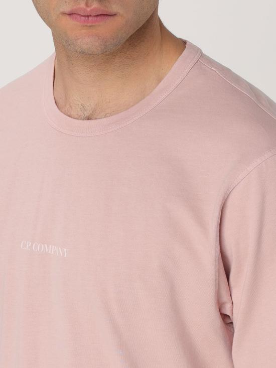 25FW 씨피 컴퍼니 반팔 티셔츠 18CMTS085A005431R 520 Pink - C.P. COMPANY