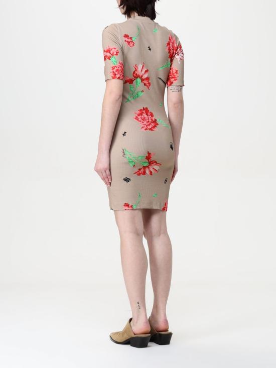 25FW 모스키노 숏 원피스 04300545 1081 Beige - MOSCHINO