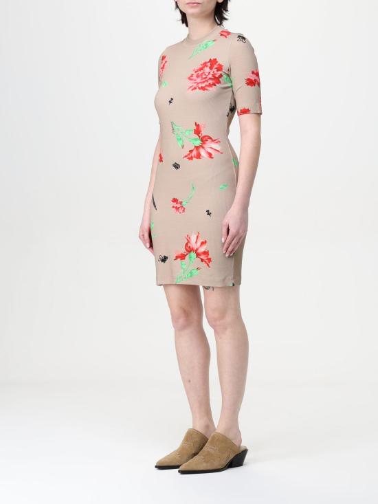 25FW 모스키노 숏 원피스 04300545 1081 Beige - MOSCHINO