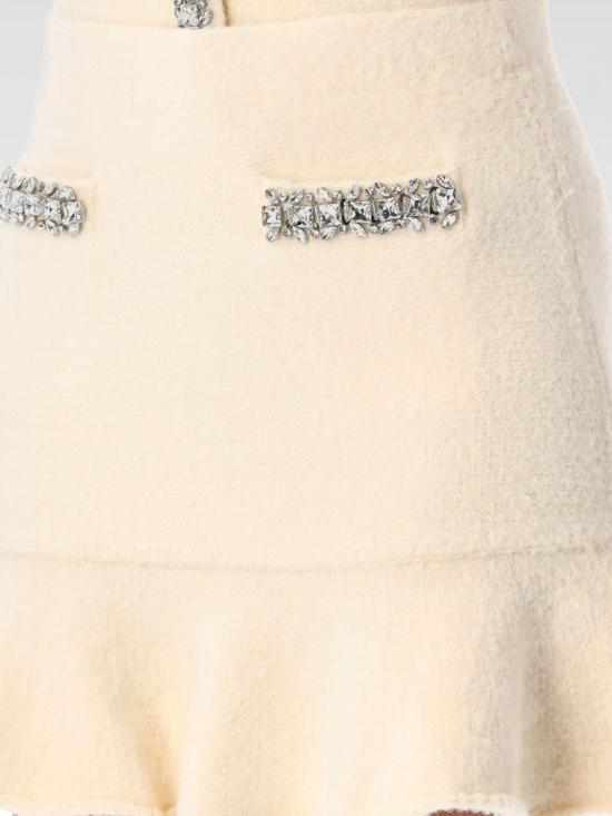 25SS 셀프 포트레이트 숏 스커트 RS25130SKC CREAM Nude - SELF PORTRAIT