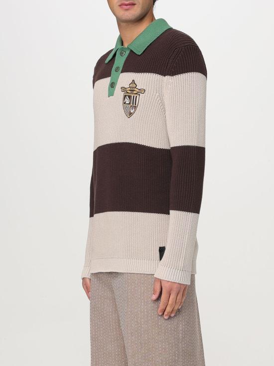 25SS 펜디 코튼 니트 폴로 셔츠 FZC358AU7S F1RWU Beige - FENDI