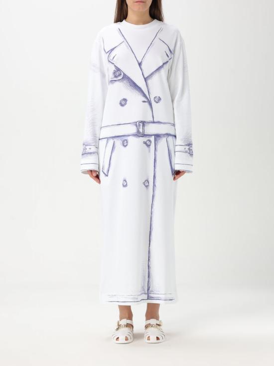 25SS 모스키노 롱 원피스 04620442 3001 White