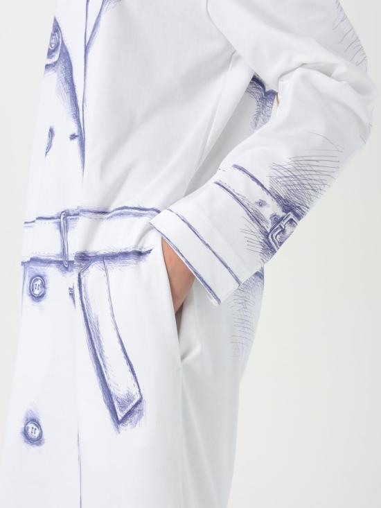 25SS 모스키노 롱 원피스 04620442 3001 White - MOSCHINO