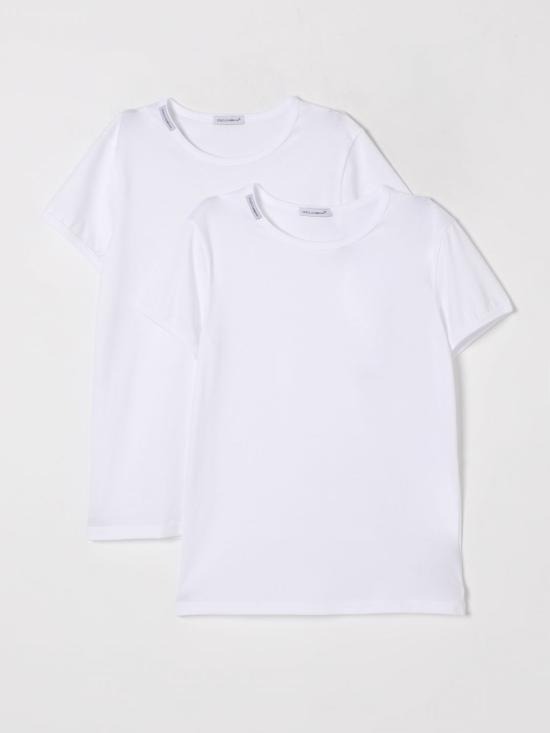 25FW [키즈] 돌체앤가바나 티셔츠 L4J703ON00H W0800 White