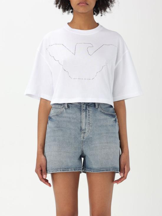 25SS 엠포리오 아르마니 반팔 티셔츠 EW000897AF12573 U0002 White