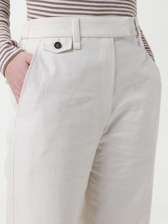 25SS 브루넬로 쿠치넬리 팬츠 ML145P8833 C9002 Yellow Cream - BRUNELLO CUCINELLI