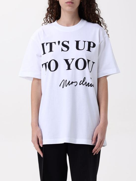 25SS 모스키노 반팔 티셔츠 07010441 1001 White