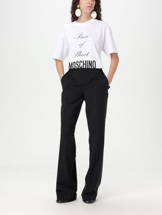 25SS 모스키노 반팔 티셔츠 07170441 1001 White - MOSCHINO