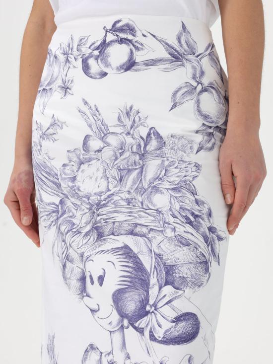 25SS 모스키노 스커트 01230450 3002 White - MOSCHINO