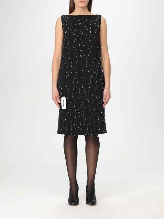 25SS 모스키노 미디 원피스 04110424 1555 Black