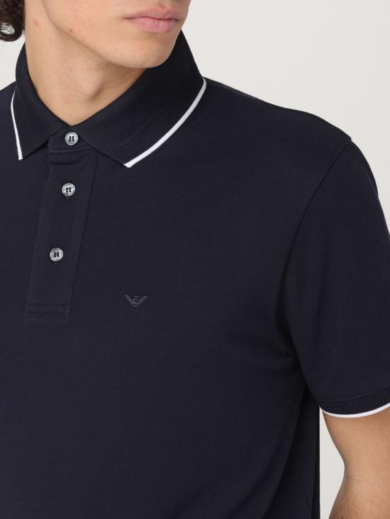 25FW 엠포리오 아르마니 반팔 티셔츠 EM000858AF12955 UB118 Blue - EMPORIO ARMANI