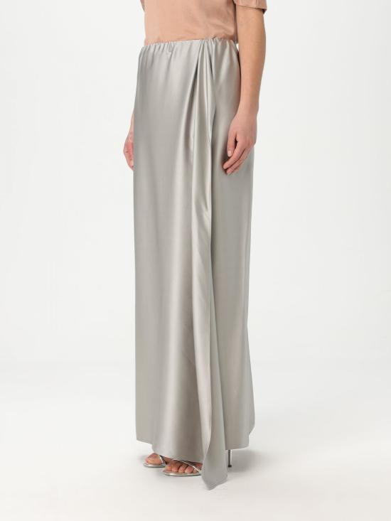 25FW 조르지오 아르마니 롱 스커트 GW000806TE10101 U8045 Grey - GIORGIO ARMANI