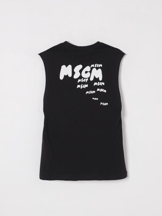25FW [키즈] 엠에스지엠 티셔츠 S5MSJBTH007 110 Black - MSGM
