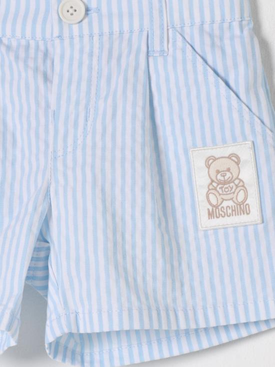 25FW [키즈] 모스키노 쇼츠/버뮤다 MUQ01DLYE01 84325 White - MOSCHINO