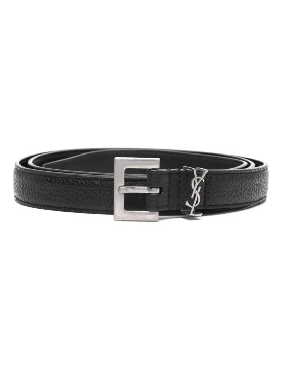  생로랑 가죽 벨트 612616DTI0E black - SAINT LAURENT