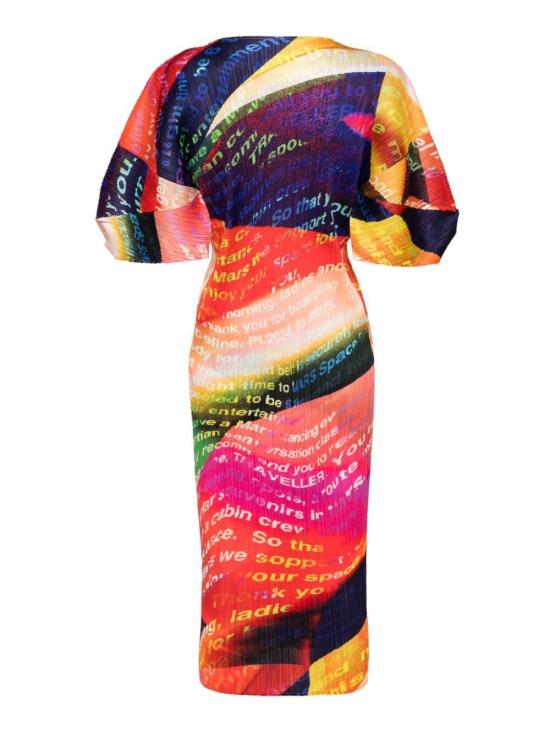 24FW 플리츠플리즈 미디 원피스 PP48JH675 94 YELLOW ORANGE - PLEATS PLEASE