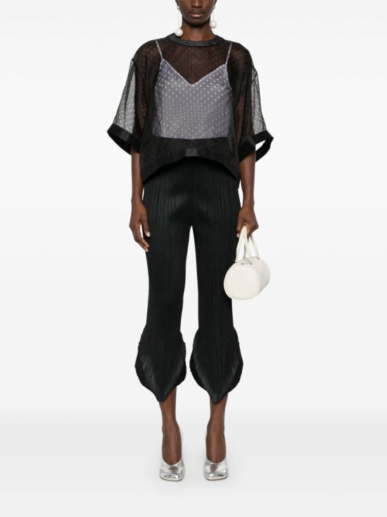 24FW 플리츠플리즈 스트레이트 팬츠 PP48JF384 15 BLACK - PLEATS PLEASE