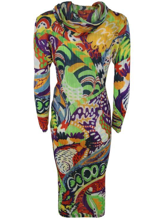  플리츠플리즈 미디 원피스 PP38JH693 98 MULTICOLOUR - PLEATS PLEASE