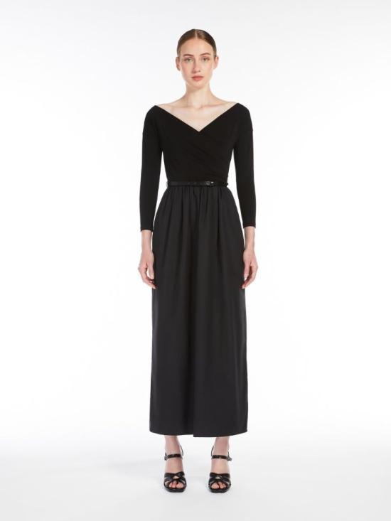 25SS 막스마라 롱 원피스 2511621022600003 BLACK - MAX MARA