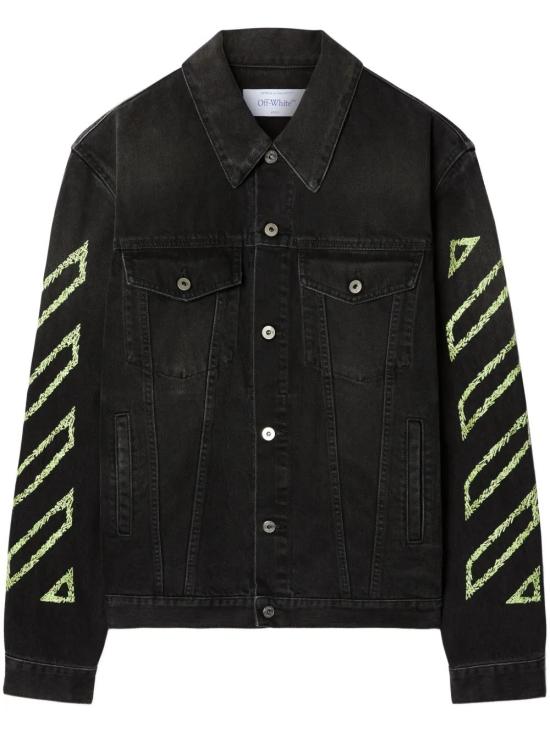  오프화이트 데님 자켓 OMYE09BS25DEN0041350 black
