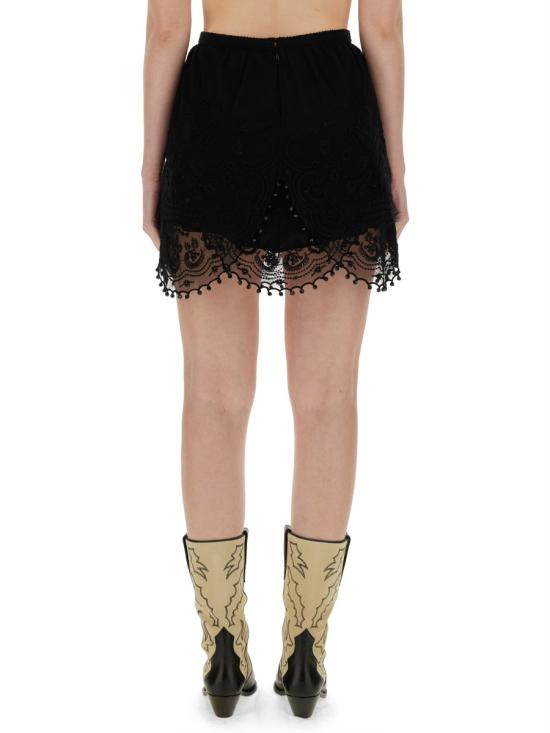  이자벨마랑 숏 스커트 JU0193FA BLACK - ISABEL MARANT