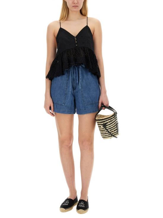  이자벨마랑에뚜왈 민소매 티셔츠 HT0369FA BLACK - ISABEL MARANT ETOILE