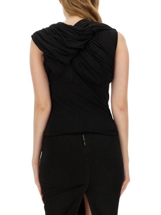 24FW 릭 오웬스 반팔 티셔츠 RO01D2252 BLACK - RICK OWENS