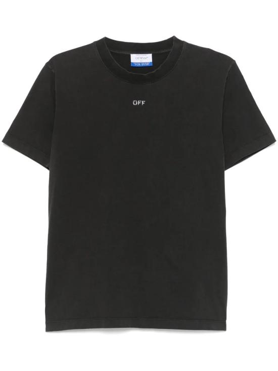  오프화이트 반팔 티셔츠 OMAA027C99JER01B1077 black