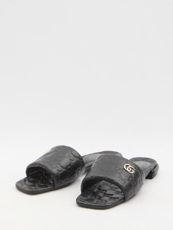 25SS 구찌 뮬/슬리퍼 33400553 816330 AAEA2 1000 Black - GUCCI