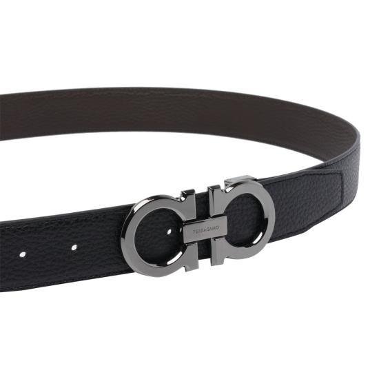 26SS 살바토레 페라가모 가죽 벨트 689134679710NERO Black - SALVATORE FERRAGAMO