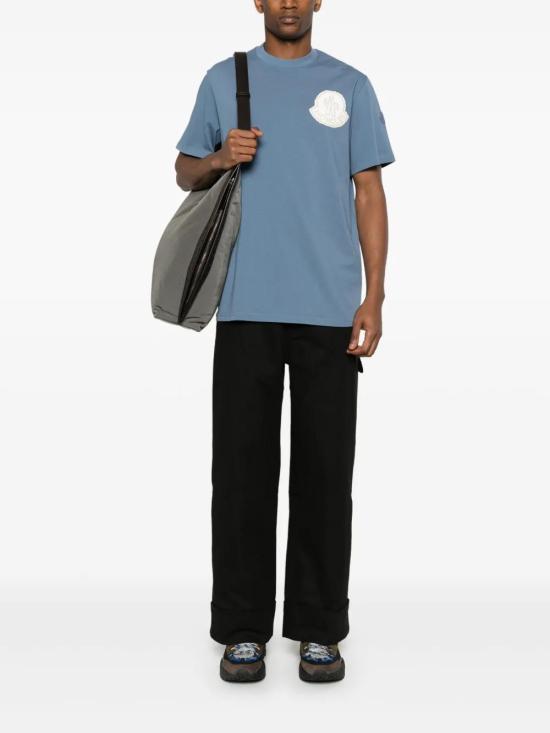  몽클레어 반팔 티셔츠 J20918C0000483927 blue - MONCLER