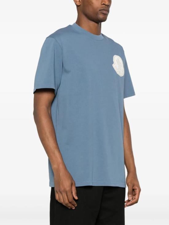  몽클레어 반팔 티셔츠 J20918C0000483927 blue - MONCLER