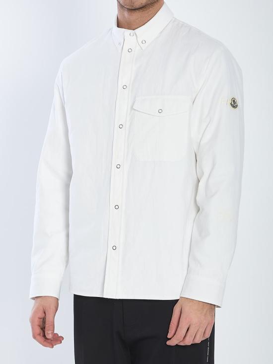 25SS 몽클레어 긴팔 셔츠 1563681 2F00002 M5271 001 WHITE - MONCLER