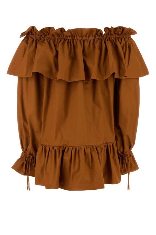 25SS 생로랑 숏 원피스 820312Y3A99 2498 Brown - SAINT LAURENT