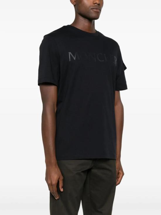  몽클레어 반팔 티셔츠 J20918C000238390T midnight blue - MONCLER