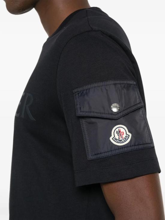  몽클레어 반팔 티셔츠 J20918C000238390T midnight blue - MONCLER