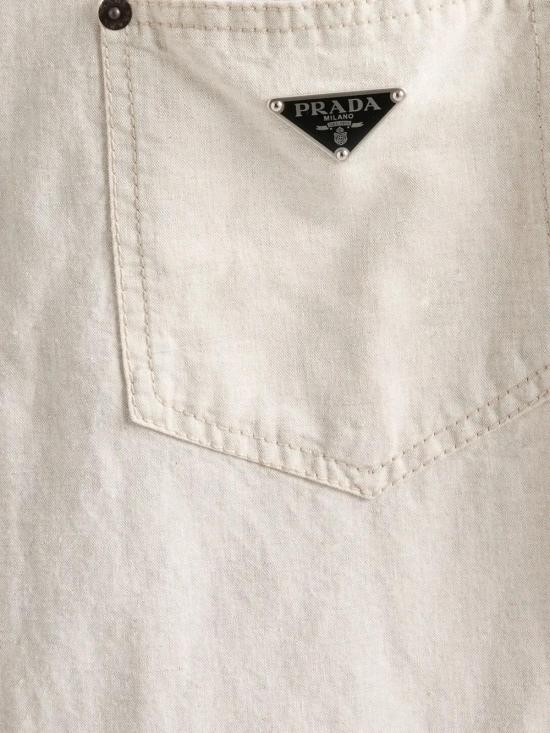  프라다 긴팔 셔츠 GEC105SOOO14J2 beige - PRADA