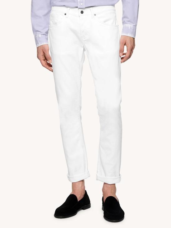  돈답 스트레이트 팬츠 UP232BS0030UPTD 000 BIANCO - DONDUP