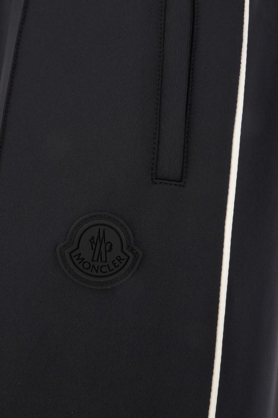 25SS 몽클레어 사이드 슬릿 포켓 블랙 스웨트팬츠 8H0000489A8K 999 Nero - MONCLER