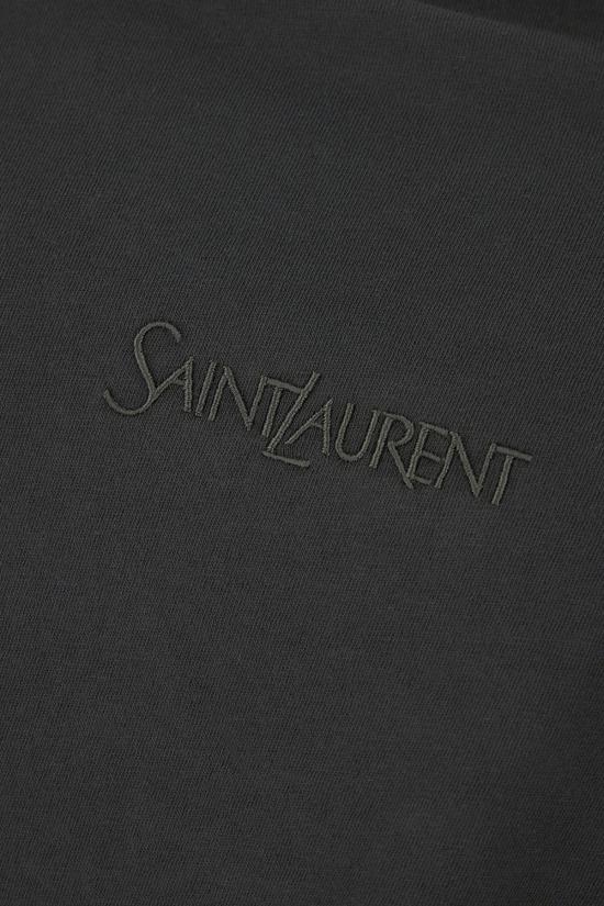 25SS 생로랑 반팔 티셔츠 818535YBHD2 1025 NERO BIANCO - SAINT LAURENT