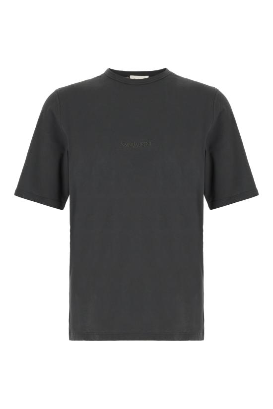 25SS 생로랑 반팔 티셔츠 818535YBHD2 1025 NERO BIANCO