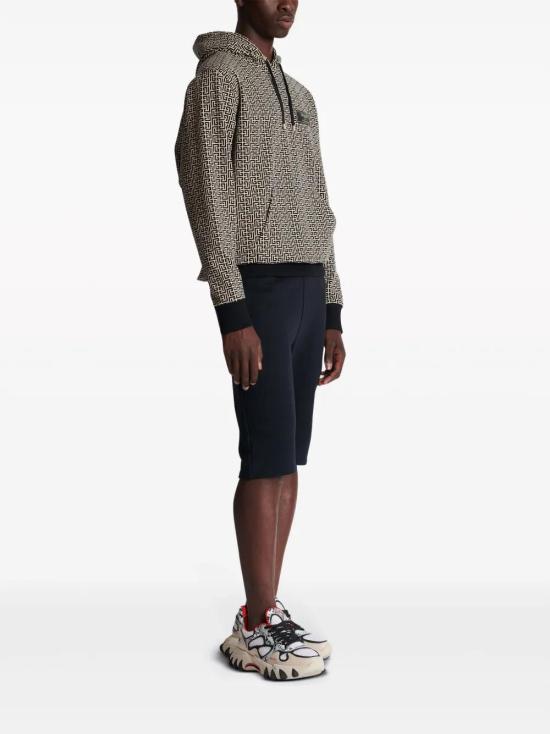  발망 후드 티셔츠 CH1JR002JC97 black - BALMAIN