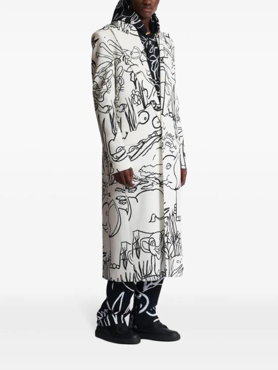  발망 코트 DHAUD300VF81 white - BALMAIN