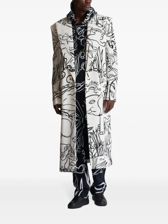  발망 코트 DHAUD300VF81 white - BALMAIN