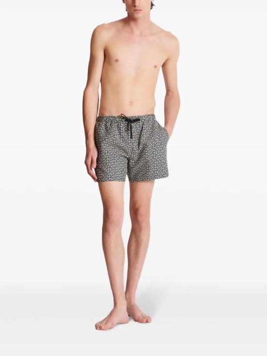  발망 스윔팬츠 BWB641500 black - BALMAIN