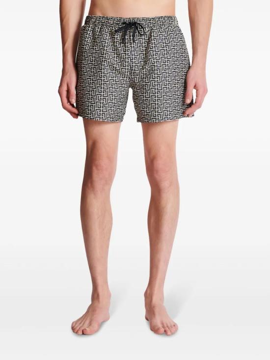  발망 스윔팬츠 BWB641500 black - BALMAIN