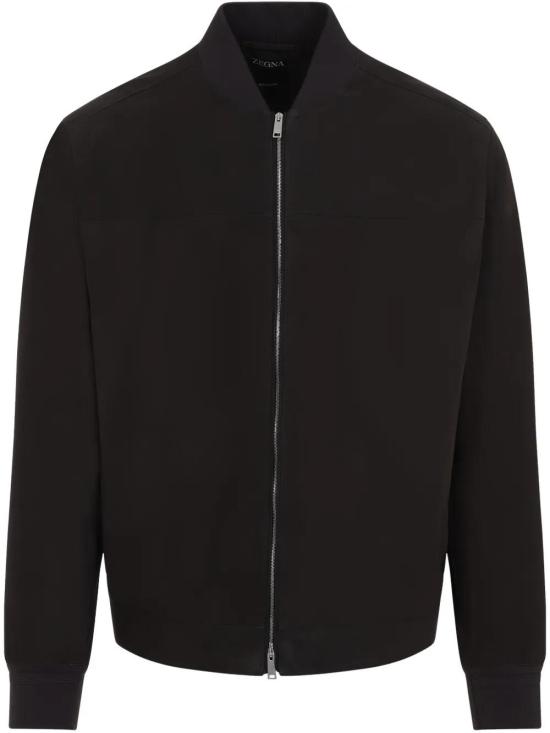  에르메네질도제냐 가죽 자켓 RUFPNSA9F189P black