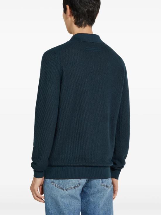  에르메네질도제냐 폴로 티셔츠 UFH92A9143 teal - ERMENEGILDO ZEGNA