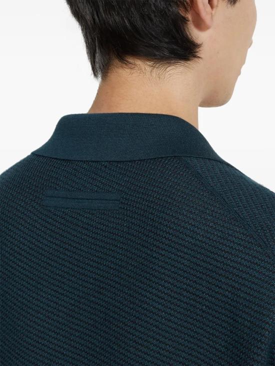  에르메네질도제냐 폴로 티셔츠 UFH92A9143 teal - ERMENEGILDO ZEGNA