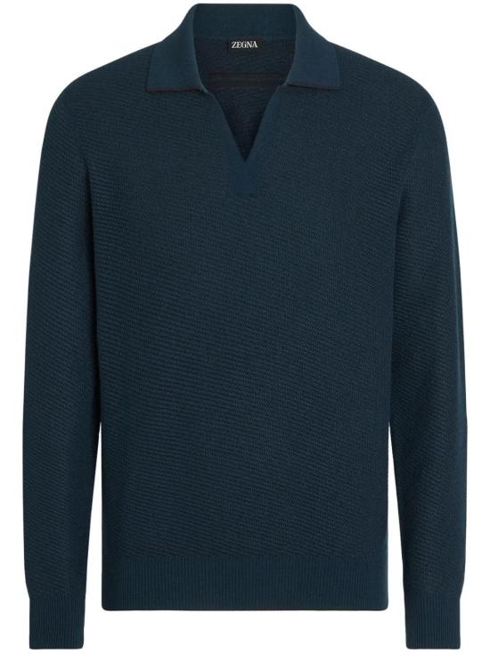  에르메네질도제냐 폴로 티셔츠 UFH92A9143 teal